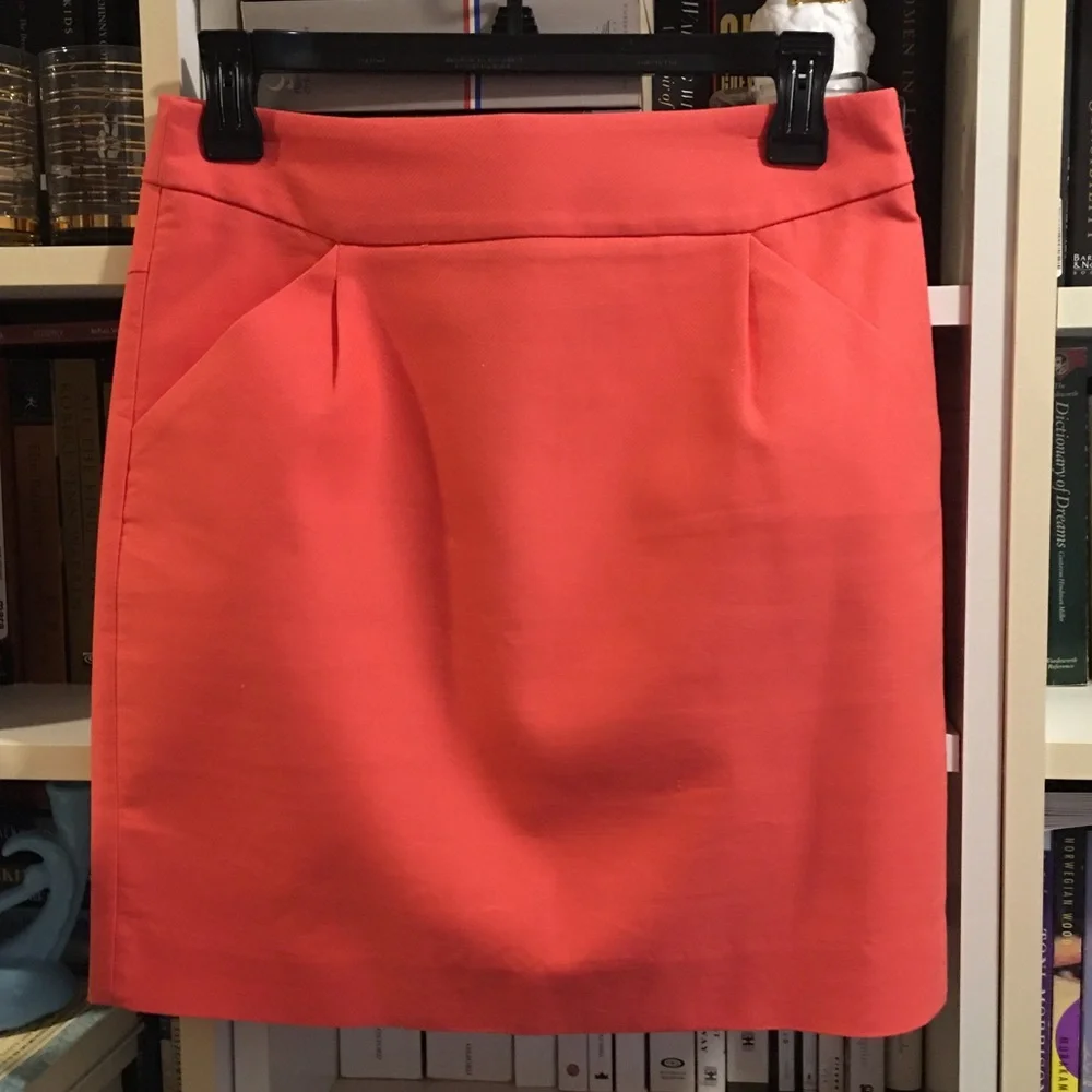 J Crew Coral Pink Skirt